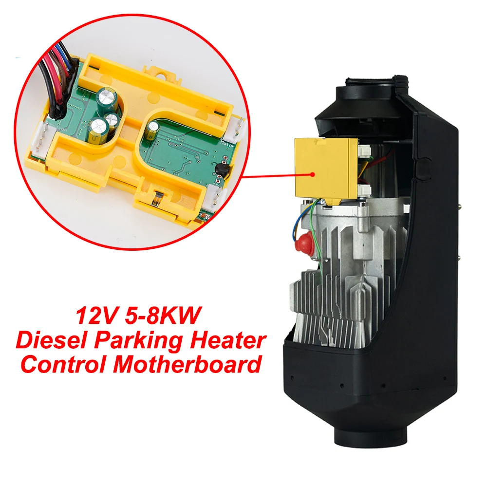 5KW Air Diesel Parking Heater Display Switch Control Black 6-button LCD Switch For Parking Heater Controller Board Motherboard