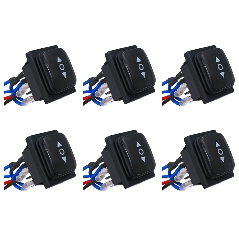 A37T-6X Momentary Polarity Reverse Switch Waterproof Control Motor Actuator 6 Pin 3 Position Rocker Toggle Switch