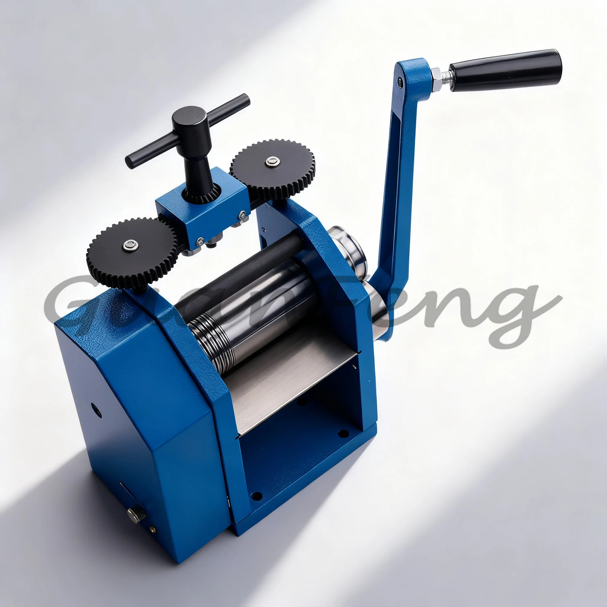 Combined Manual Rolling Mill, Semi-Circular Groove Roller Hand Crank Metal Forming Rolling Press