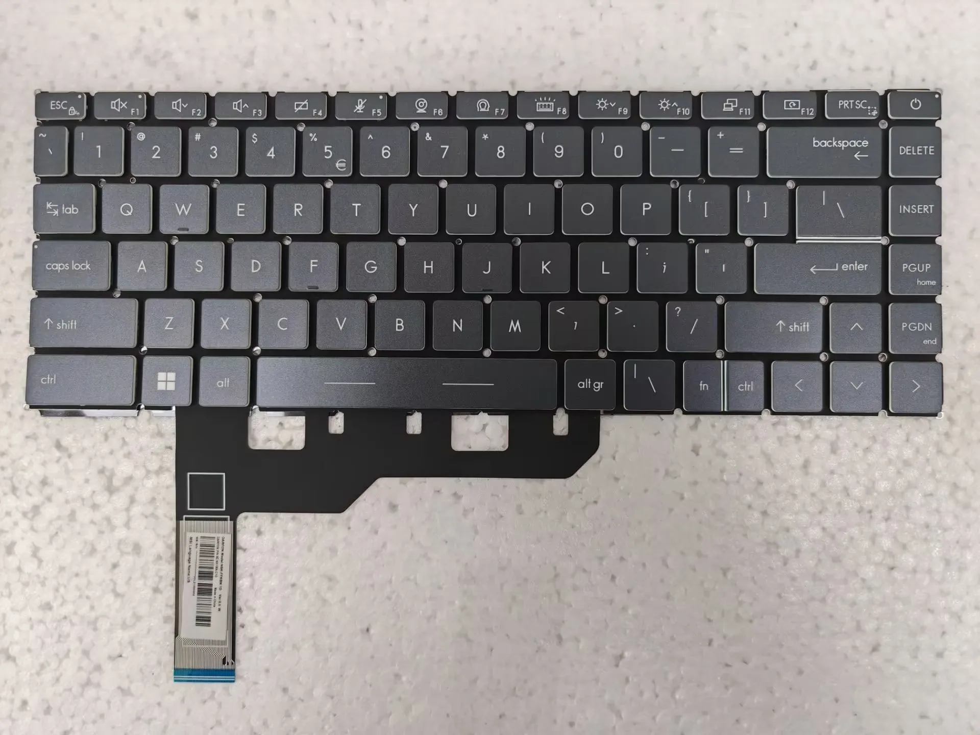New For MSI MS-14D1 MS-14D3 MS-1552 Modern 14 - B11S 14 B10MW B10RASW B10RBSW B11M Laptop Keyboard US Gray White Backlit