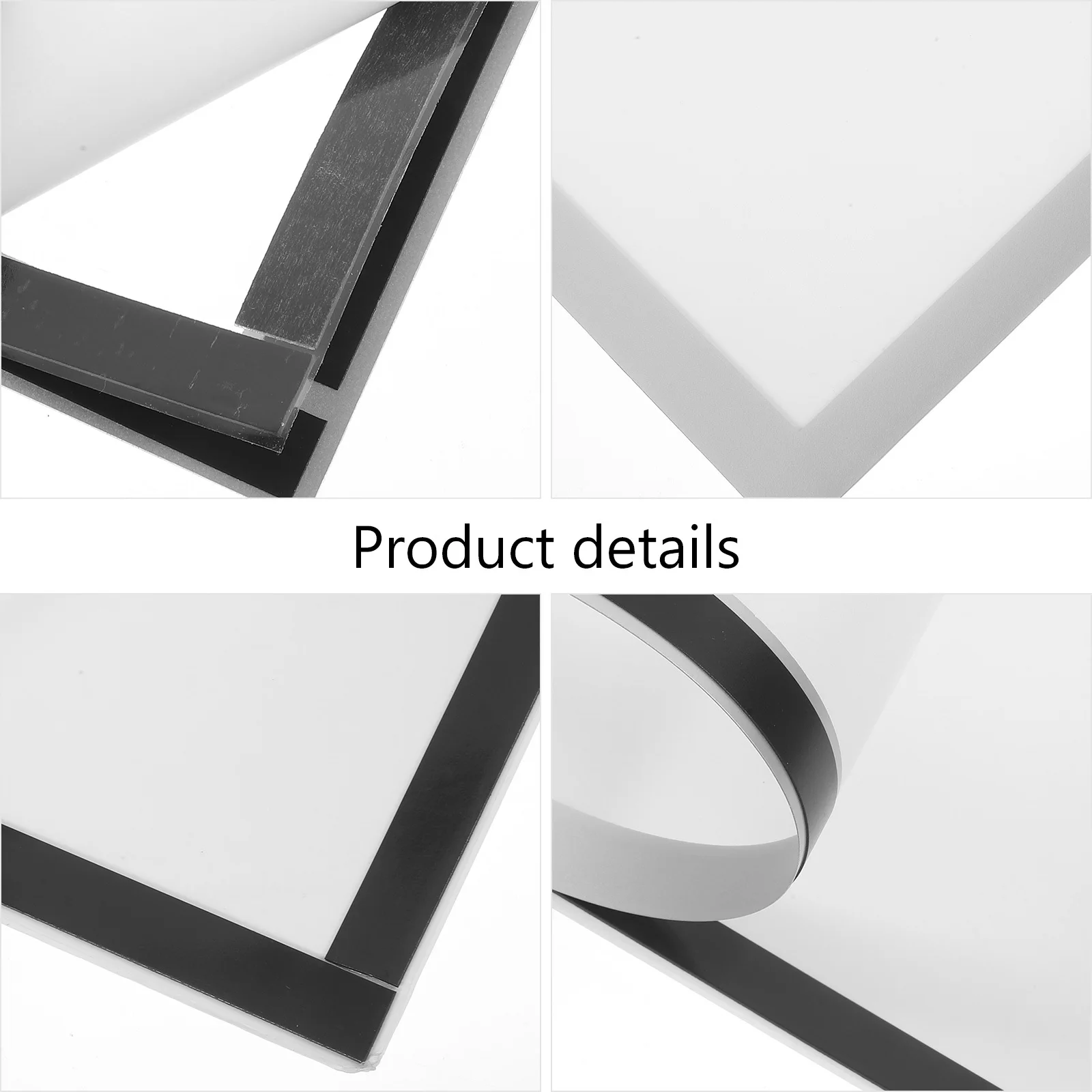 

Magnetic Display Frame A3 Gold Self Adhesive Picture License Wall Office Refrigerator Photo Holder