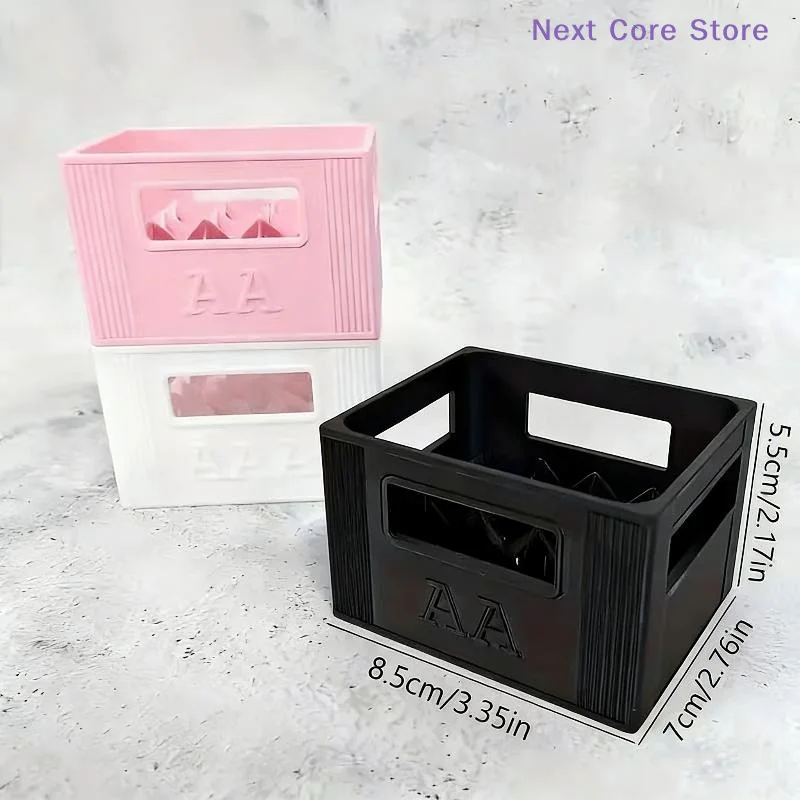 1Pcs 3D Printed AAA/AA Battery Storage Box 30/20 Compartments Large Capacity Durable Plastic Organizer For Home Decoration