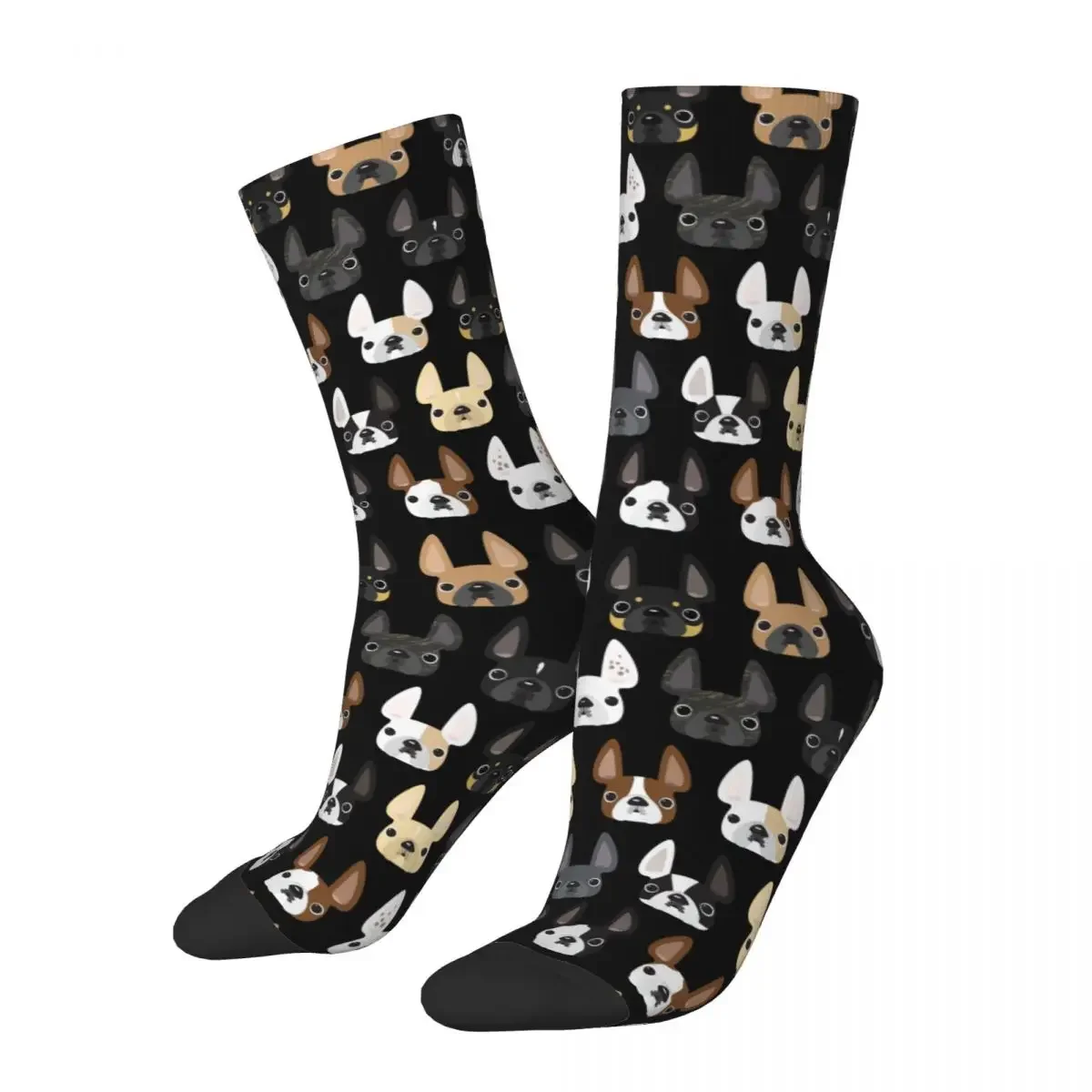 

Fashion Men Socks Crazy French Bulldog Dog Sock Hip Hop Animal Graphic Women's Socks Spring Summer Autumn Winter