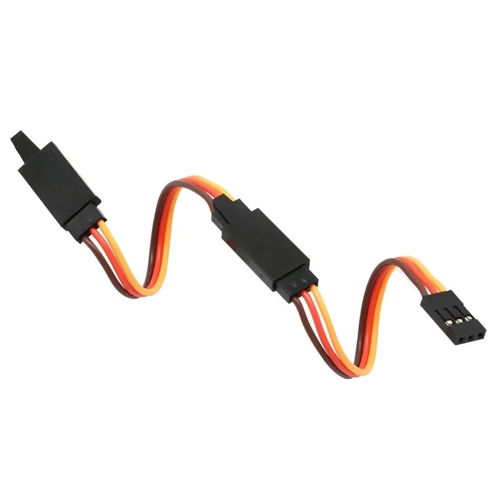 5Pcs Anti-loose Servo Extension Cable Anti-interference Adapter Plug Servo Extension Lead Flexible Connection Male to Female