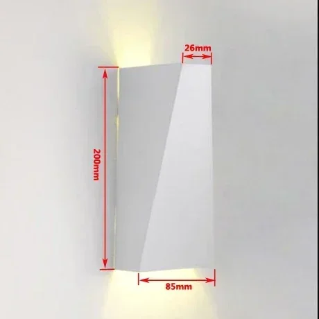 AC110V 220V Surface Mounted Outdoor Indoor Wall Lamp Waterproof IP65 Aluminum two side Courtyard garden living room 10W LED