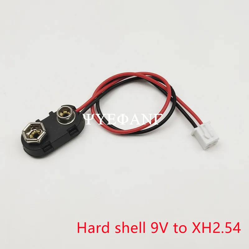 5Pcs/lot 9V Battery Buckle to PH2.0 Xh2.54 2P Terminal Wire 15cm DC Red Positive Black Negative Adapter Wire
