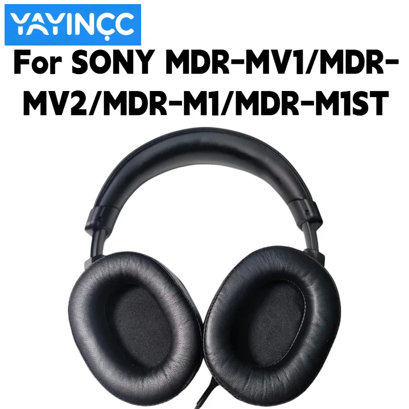 Ersatz-Ohrpolster aus Proteinleder, einfach zu installieren, für SONY MDR-MV1/MDR-MV2/MDR-M1/MDR-M1ST Kopfhörer, Ersatzteile für Ohrmuscheln. – Detail 5