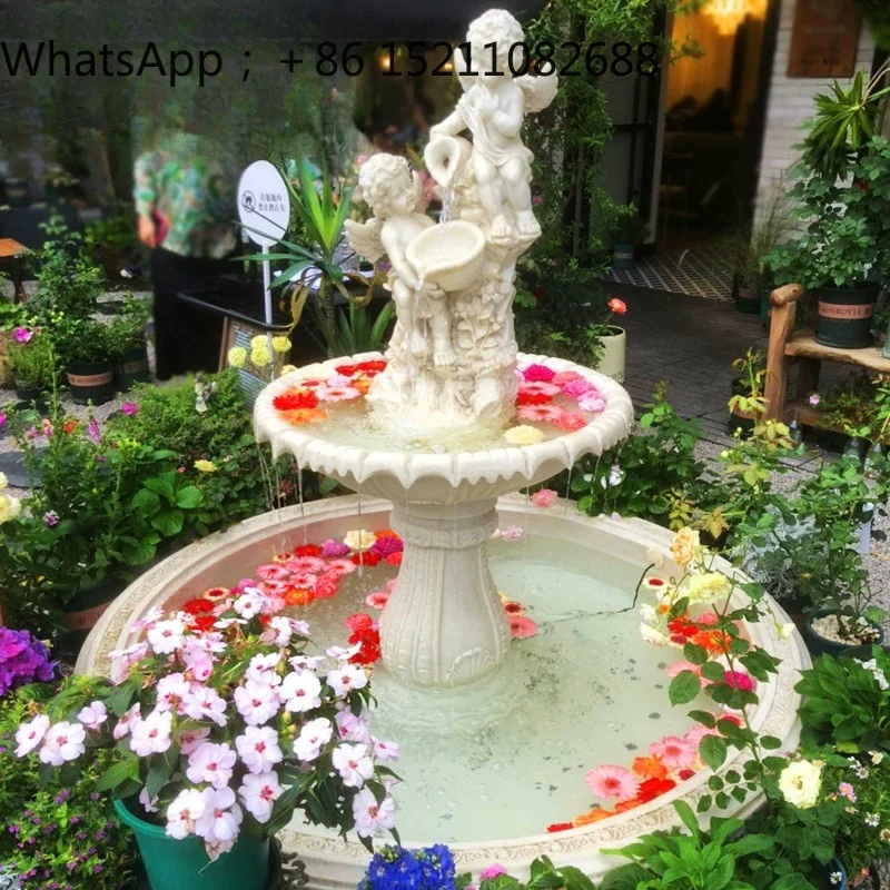 SCY flowing water fountain sculpture rockery fish pond courtyard water feature garden decoration floor decoration ornament