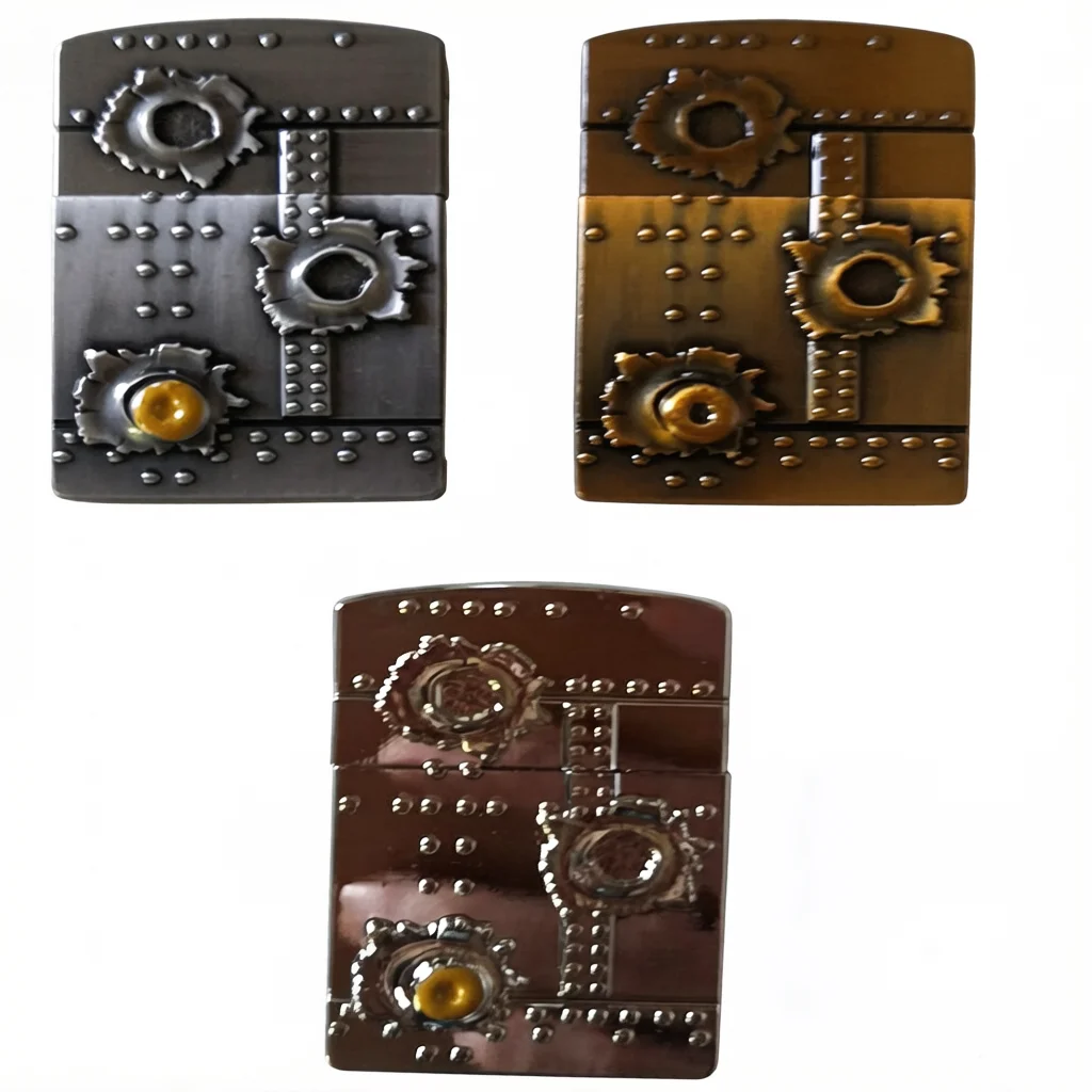 DIY Metal Badge Sticker Decoration Parts Accessories Trophy Carving For ZP Zorro Lighters
