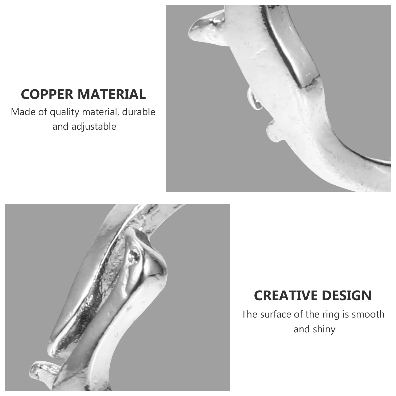 

2Pcs Dinosaur Finger Ring Fashion Accessory Unique Modeling Jewelry for Selfie Costume Decoration Gifts Finger Ring