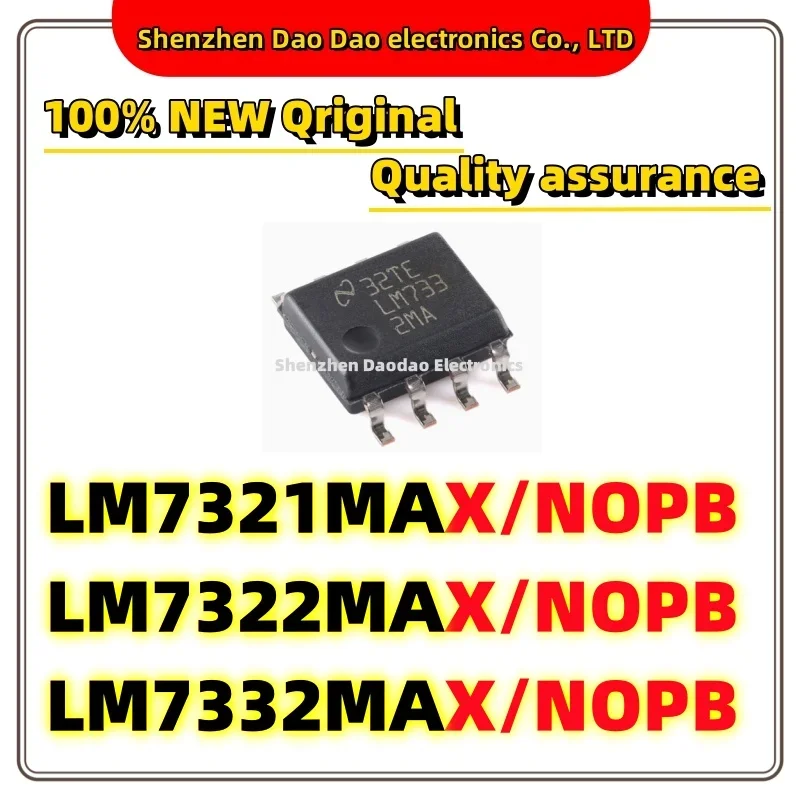 

5Pcs LM7321MAX/NOPB LM7321MA LM7322MA LM7332MA LM7321 LM7322 LM7332 NOPB SOIC-8 operational amplifier chip IC new original