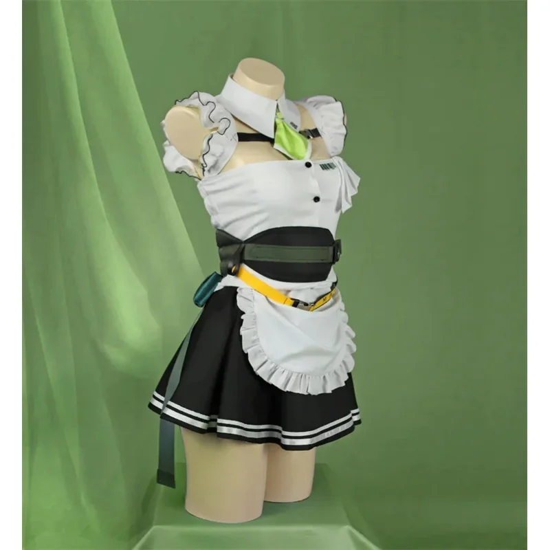 qq38Nikke Die Göttin des Sieges Spiel Nikke Cosplay Soda Sexy Maid Uniform Kostüm Perücke Halloween Karneval S