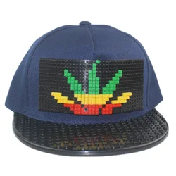 Cartoon Patchwork Baseball Caps DIY Blocks Snapback Hats Hip Hop Hat for Men Women Detachable Pixels Dad Hats Cap Kids Adults
