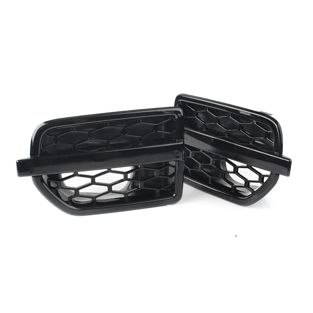 2x Gloss Black Car Air Intake Fender Vents Side Grille ABS For Land Rover LR4 Discovery 4 2010 2011 2012 2013 2014 2015 2016