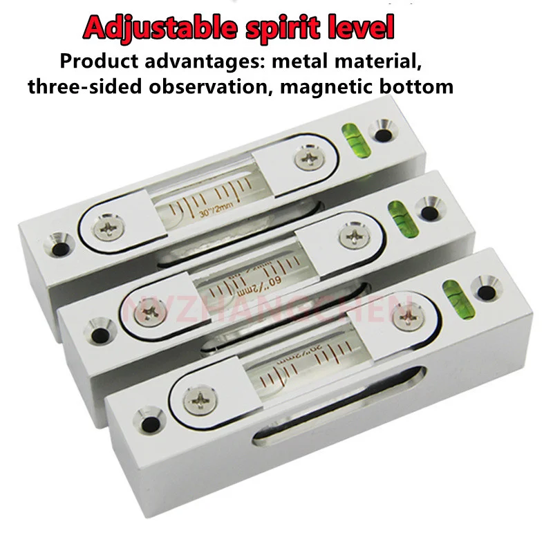 

High Precision Magnetic Strip Spirit Level Bubble Three Windows To Observe Horizontal Bubble Frame Level Horizontal Bubble Rule