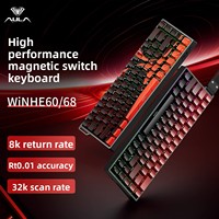 AULA WIN60 WIN68 HE Magnetic Keyboards Esports Rapid Trigger 8K Return RGB Hotswap Wired Gaming Mechanical Keyboard for Pc Gamer