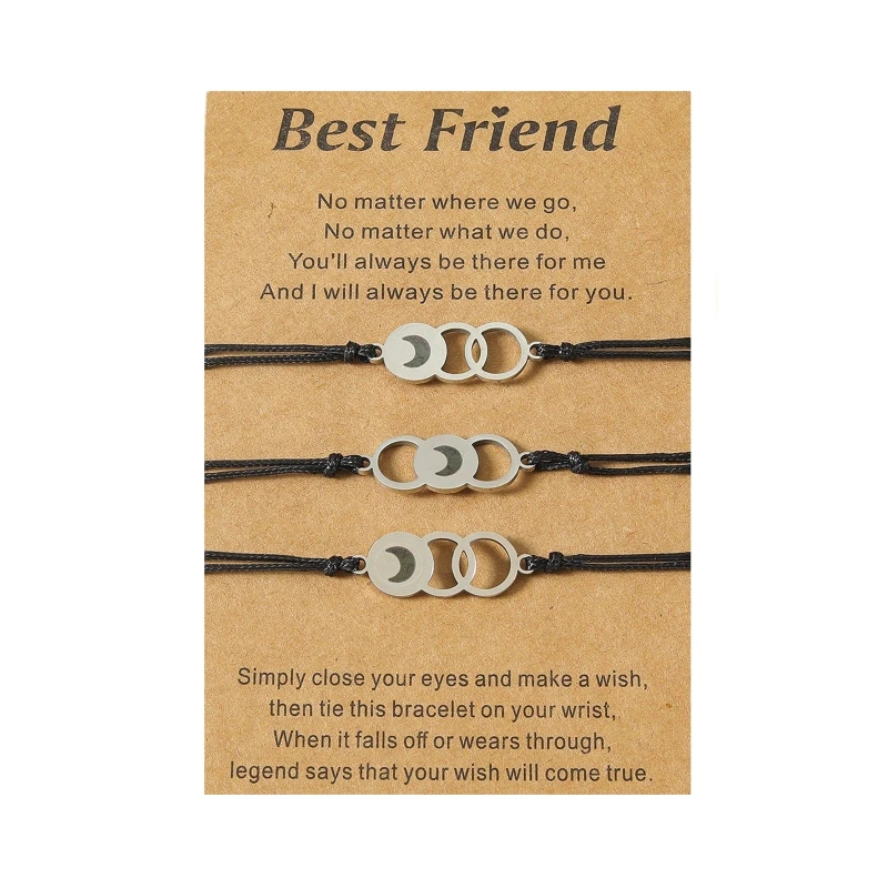 for Sun Moon Star Friendship Matching Bracelets Distance Relationship Bracel