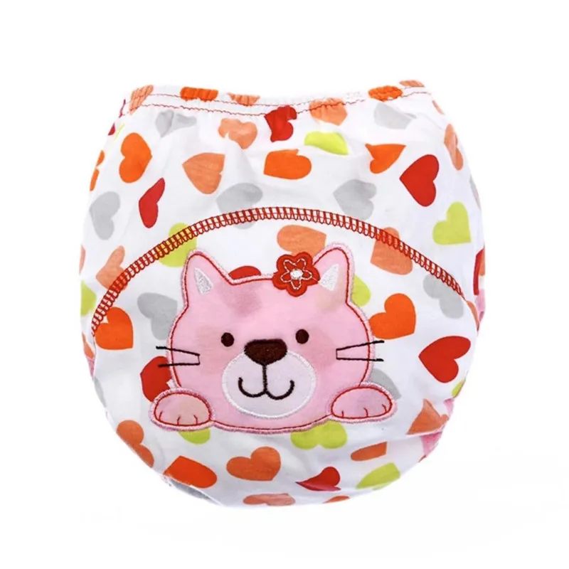 Baby Cotton Learning Pants Diaper Diaper Waterproof Training Pants Breathable Baby Washable Cartoon Training Pants
