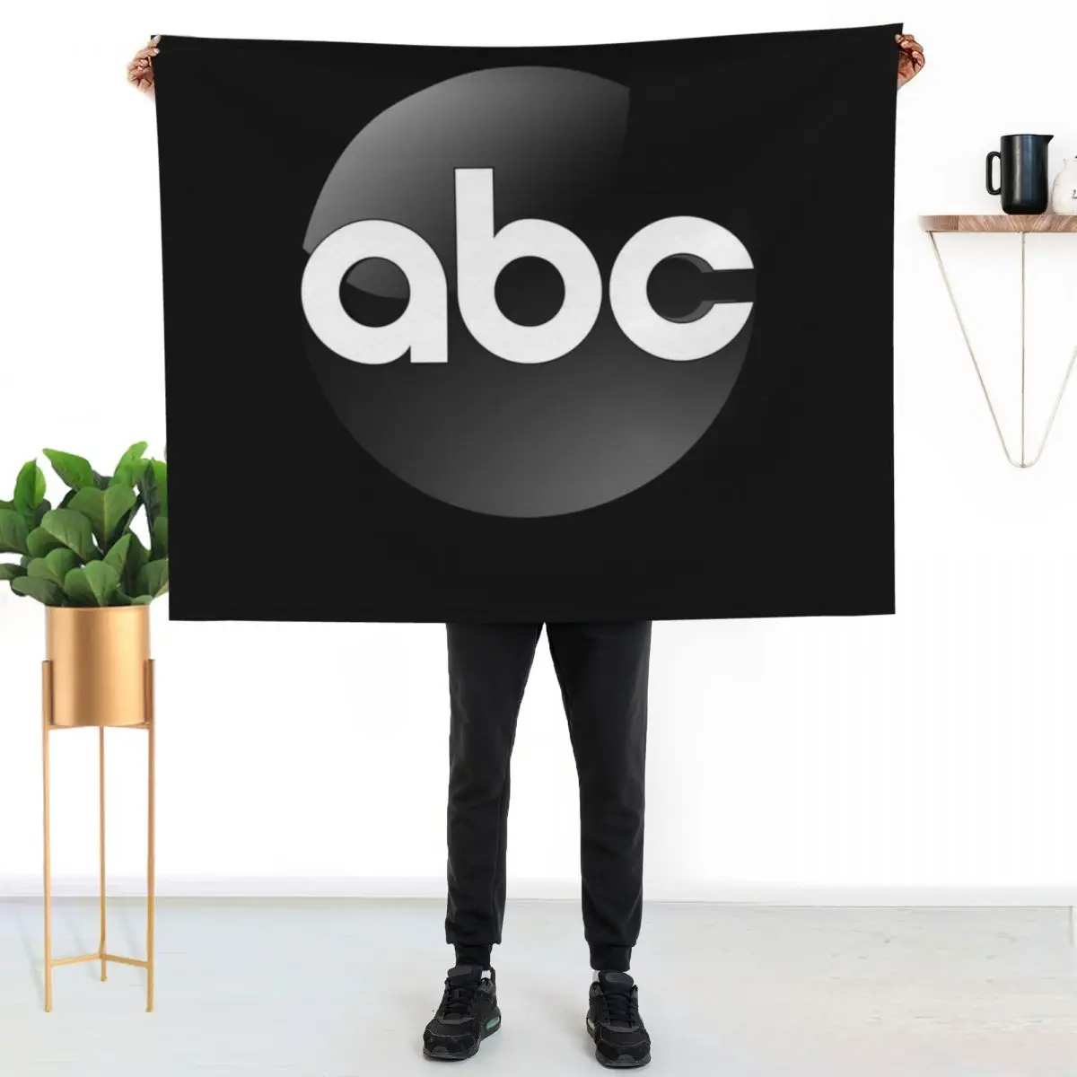 ABC Logo Classic , T shirt gift for men and women Throw Blanket Fashion Sofas Plaid Blankets For Sofas Comforter Picnic Blankets
