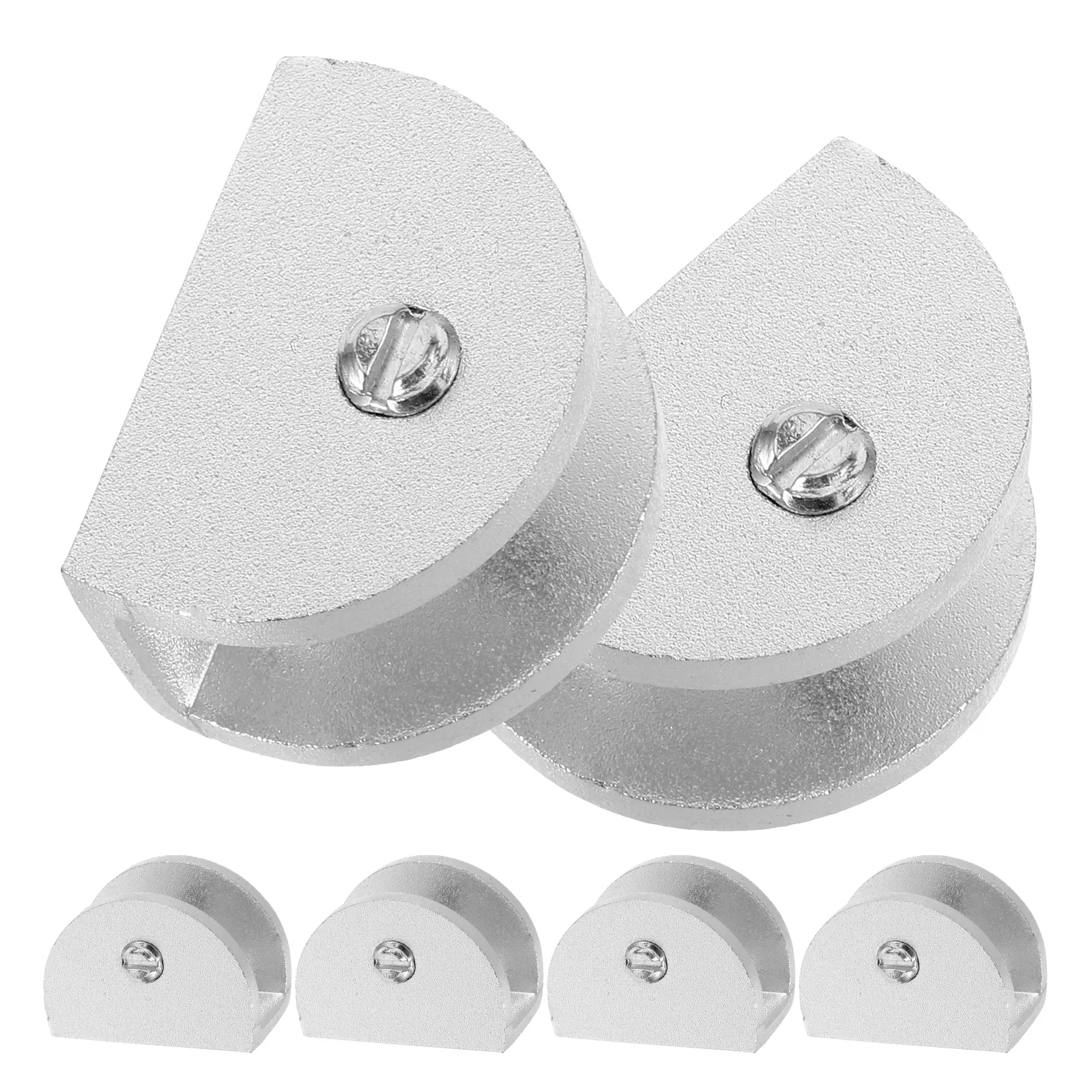 

6pcs Glass Clamp Fixing Clip Mirror Hooks Wall Mounting Screws Multi layer Sturdy Material Bathroom Hotel ShelfBracket