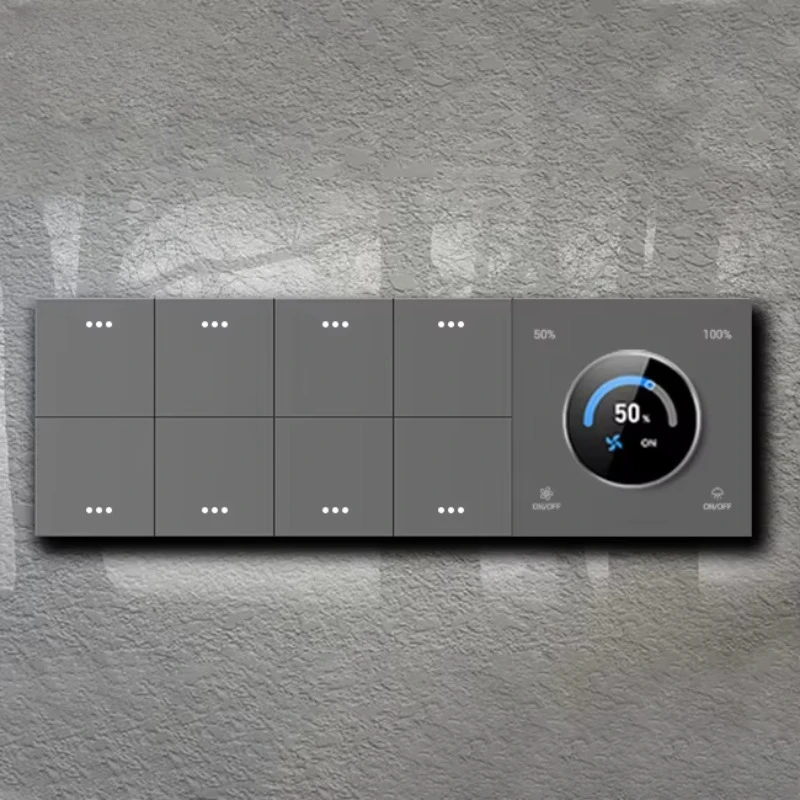 smart dimmer switch, compatible with downlights, brightness controllable via Alexa voice assistant for Tuya Zigbee