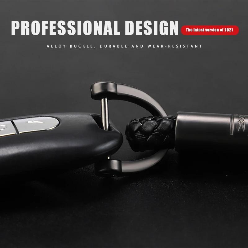 شعار سيارة حبل مضفر كيرينغ سلسلة مفاتيح معدنية اكسسوارات لسيارات BMW الأداء E46 F30 E60 E90 F10 X5 E70 E39 E36 E87 X7 E92 E91 E #4