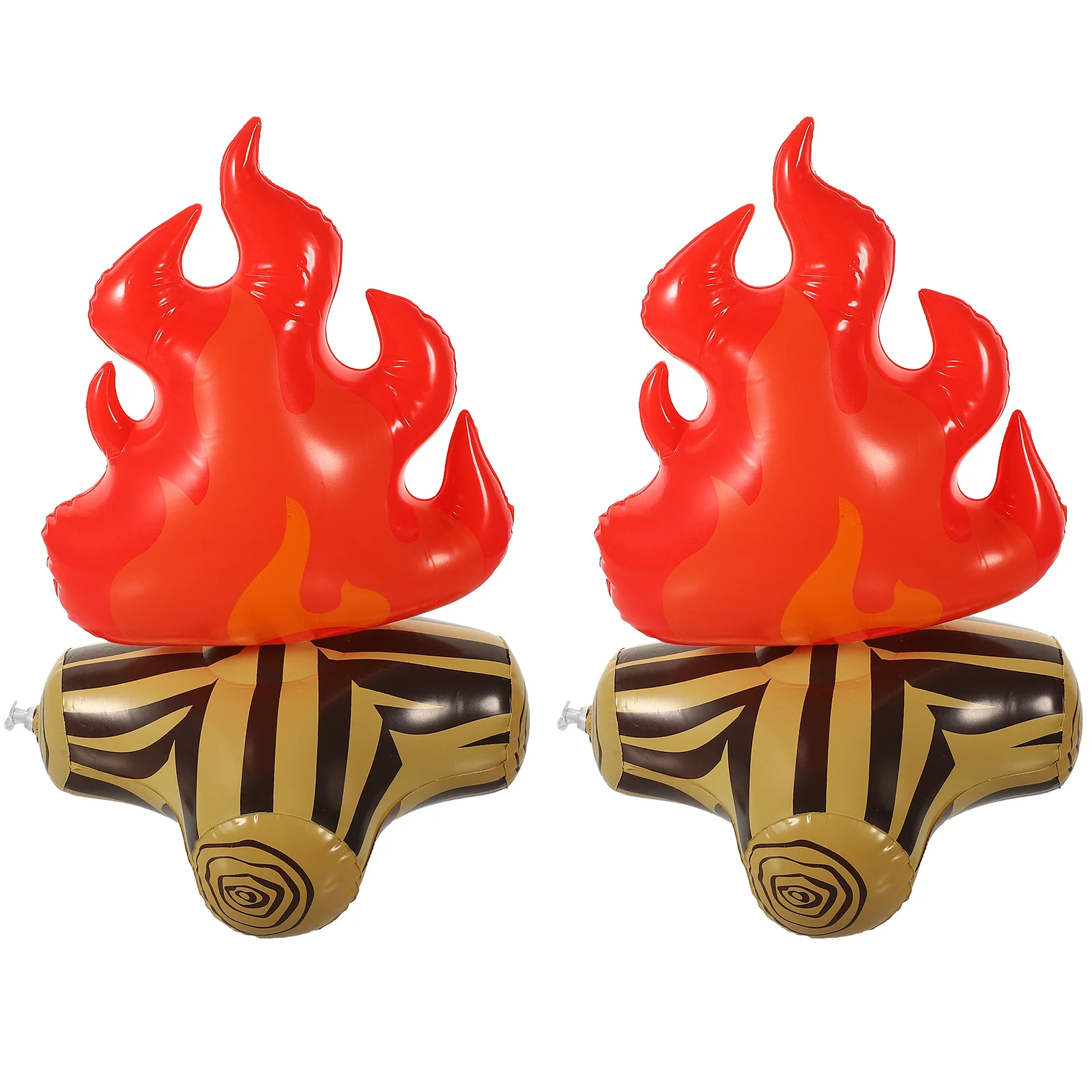 

2Pcs Inflatable Campfire Props Reusable Fake Fire Decor for Camping Party Outdoor Festival Decoration Inflatable Campfire