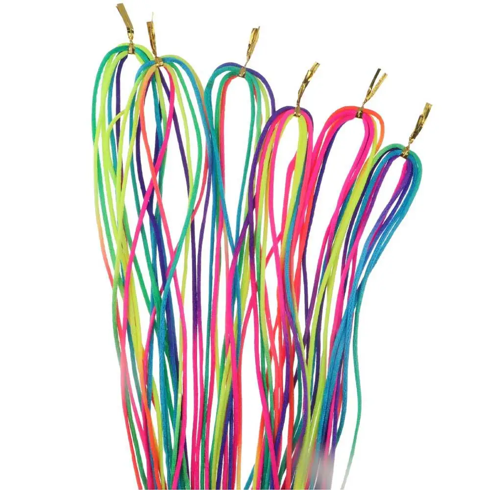 Girls Mix Color Webbing Silk thread Woven Rope Hair Styling Tool Twist Knitting DIY Hair Accessories Braided Hair Rope