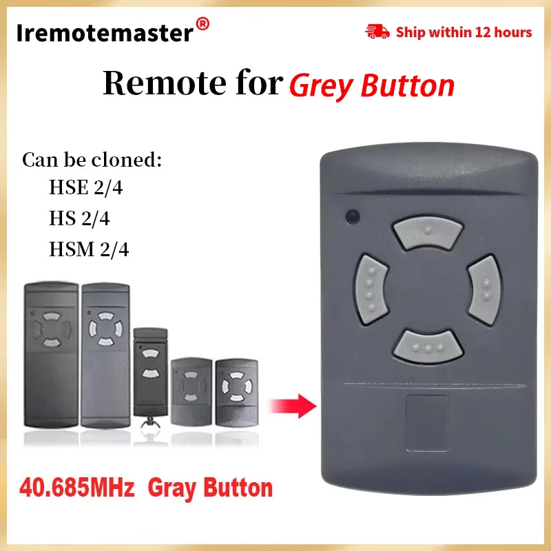 Duplicator Grey Button 40 685 mhz HS4 HSE2 HSM4 Garage Door Remote Control Grey Button HS4-40 HSE2-40 HSM4-40 Remote Control