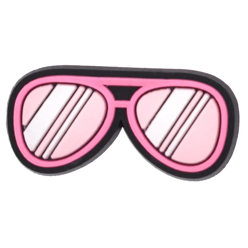 1 Uds. De bonitos abalorios de PVC rosa para zapatos, Pin decorativo para Crocs, accesorios, dijes, pulsera, pulsera DIY, regalos de fiesta para