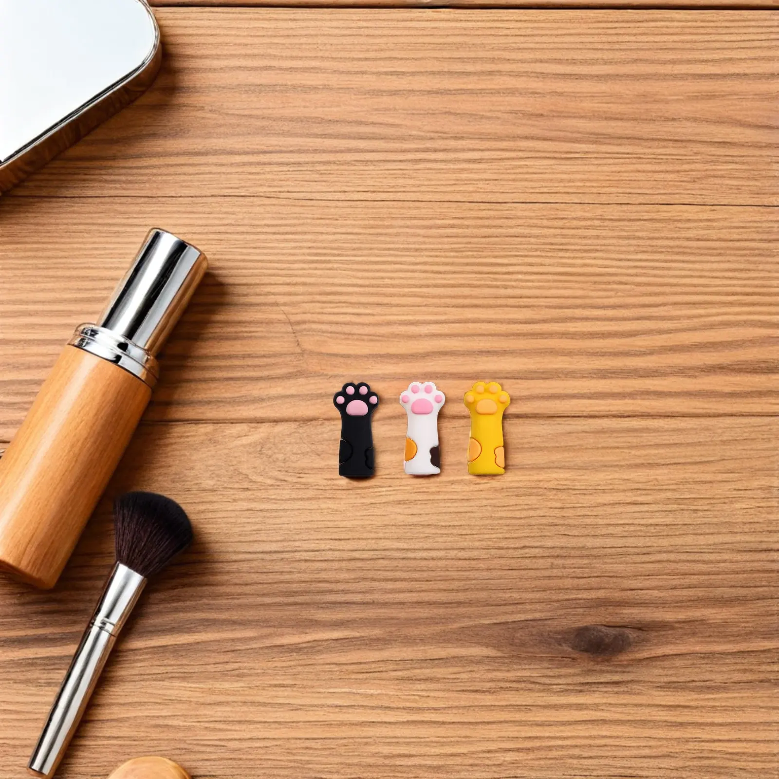 

Набор из 6 силиконовых защитных колпачков для маникюрных щипчиков в форме кошачьей лапки, аксессуар для безопасного хранения педикюрных инструментов