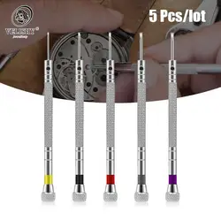5 Pcs/set Mini Tone Screwdriver Set Link Pin Remover Screwdrivers For Glasses Watch Repair Tool Kit Watch Glasses Tools Parts