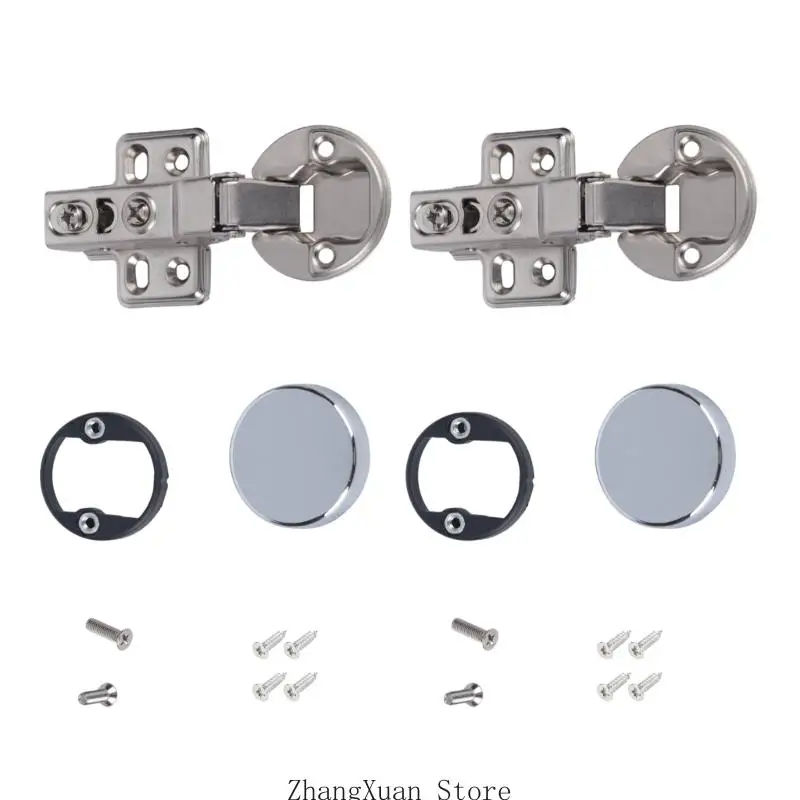 Badezimmer-Glastürscharnier mit hydraulischer Dämpfung und 35 mm Topf 3XUF – Detail 4