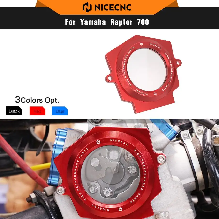 NICECNC For Raptor 700 Aluminum Cam Cover For Yamaha Raptor 700R 700 2006-2024 1S3-11185-00-00 1S3-11185-10-00 ATV Accessories