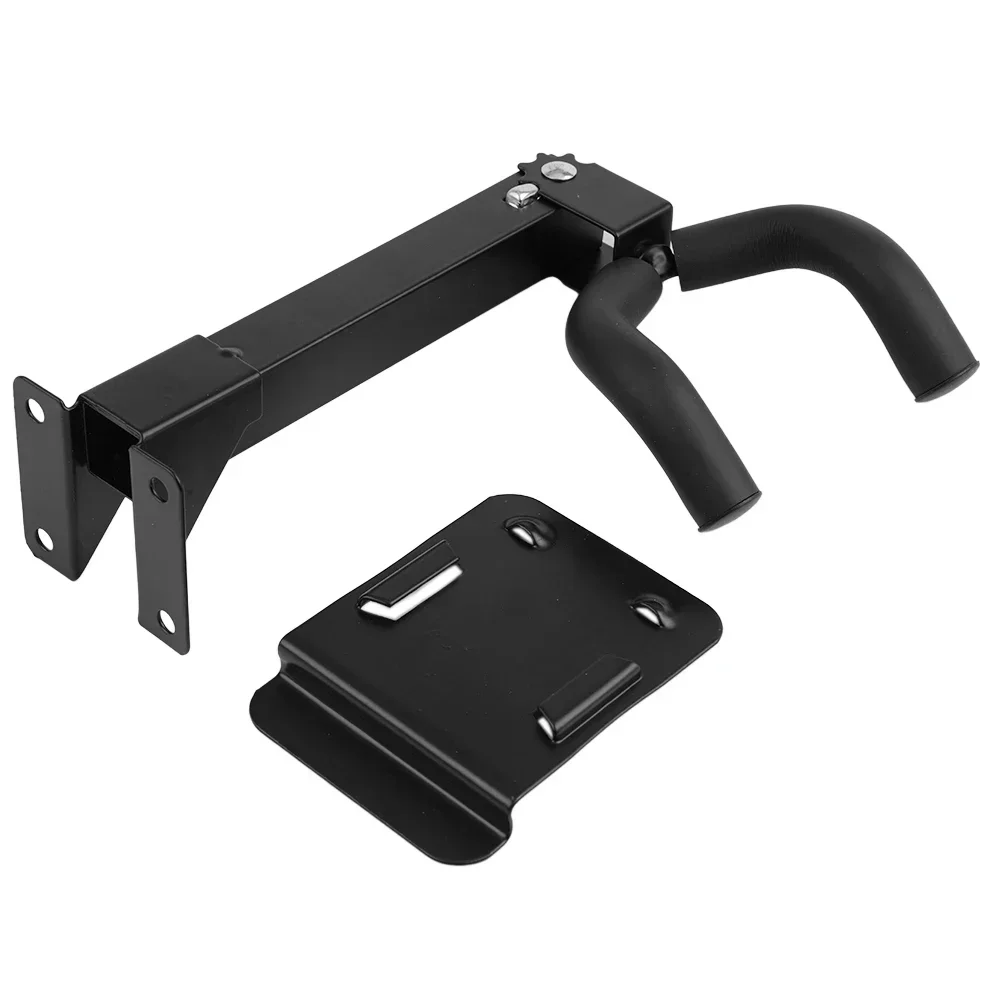 Adjustable Swivel Guitar Hanger Stand Wall Mount Rack for Various Instruments with Soft Padding and Angle Control