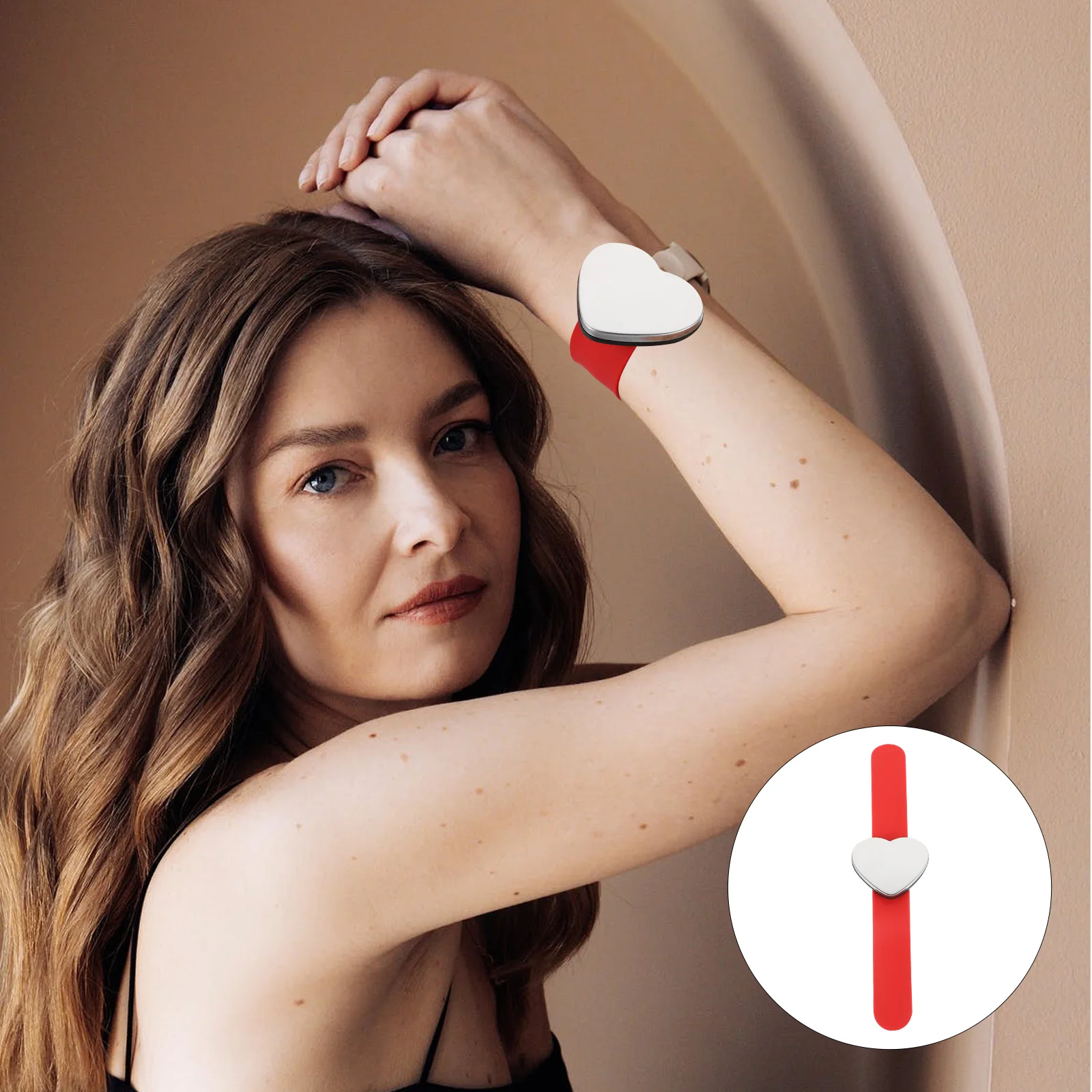 

Magnetic Hairpin Wristband Bobby Pin Holder Needle Cushion Bracelet Silicone Slap Magnet Professional Wristband Sewing