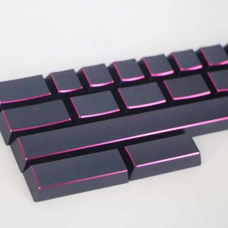 High Light Aluminum Alloy Keycap Set Metal XDA Profile Key Caps Custom MX Switch Gaming Keycaps for Mechanical Keyboards Gift