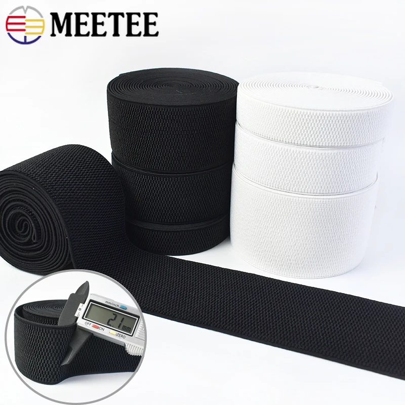 

2-5Meters 25-100mm Nylon Elastic Band for Pants Jeans Waistband Rubber Bands Clothes Belt Decor Stretch Tape Sewing Accessories