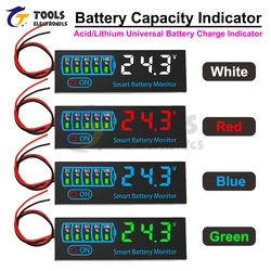 DC 7-55V LED Battery Capacity Indicator Voltage Charge Indicator Acid/Lithium Universal Battery Charge Indicator Board