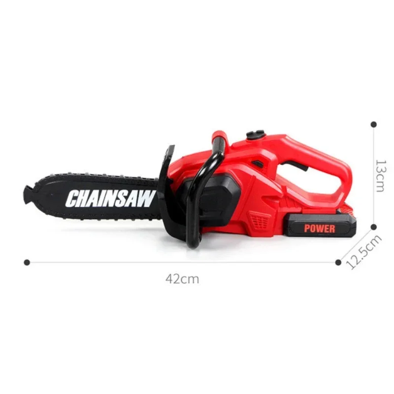 Simulation Power Chainsaws Electric Repair Tool Toy Kids Pretend Play Realistic Sound Halloween Christmas Birthday Gift For Boys