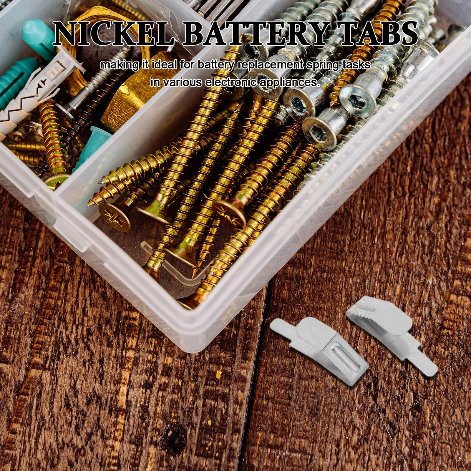 20Pcs Battery Spring Replacement Metal Contact Plate for 9V Battery Terminal Connectors Remote Control Appliance Repair Steady
