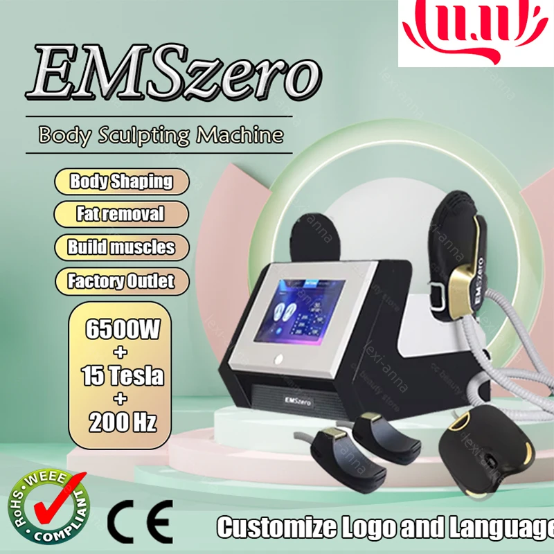 2024 máquinas Emszero profesionales adelgazantes RF 6500w 200hz EMS 5 mango Emszero HI-EMT instrumento de belleza para esculpir el cuerpo