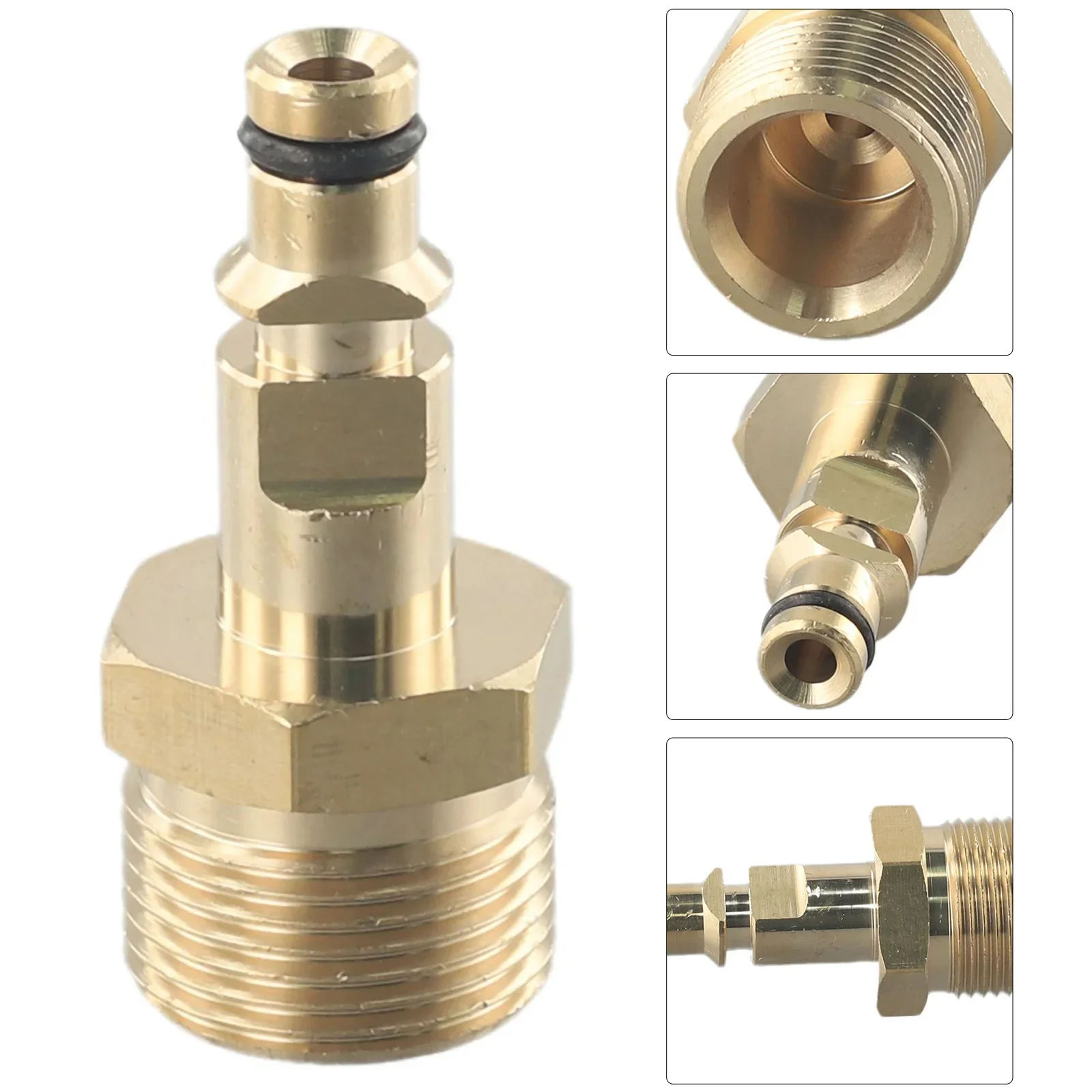 

High Pressure Car Wash Hose Fitting Adapter M22 Thread Pipe Quick Converter Fitting For K-series Pressure Washer Brass