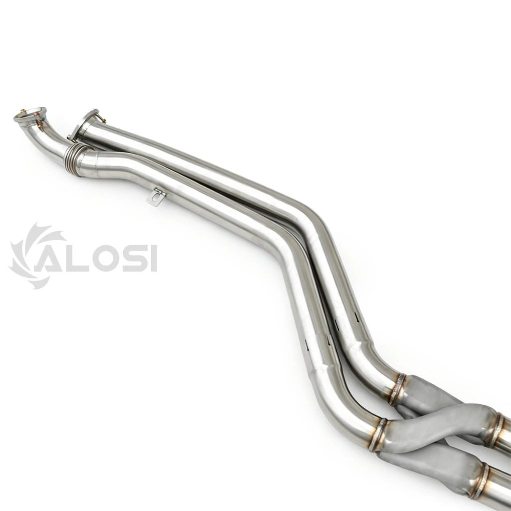 Stainless Steel Z-Shaped 70mm Exhaust Pipe for BMW G80 G81 M3 G82 M4 S58 G87 M2  Equal Length Car Modification Accessory