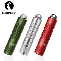 EDC LED Lantern Keychain Flashlight Powerful Magnetic Tail Torch Outdoor Camping Light Lamp Tent Flash Lighting Silver Fox