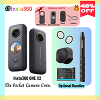 Insta360 ONE X2 360 Sports Action Camera 5.7K Touch Screen FlowState Stabilization Invisible Selfie Stick Insta 360 X2 Original