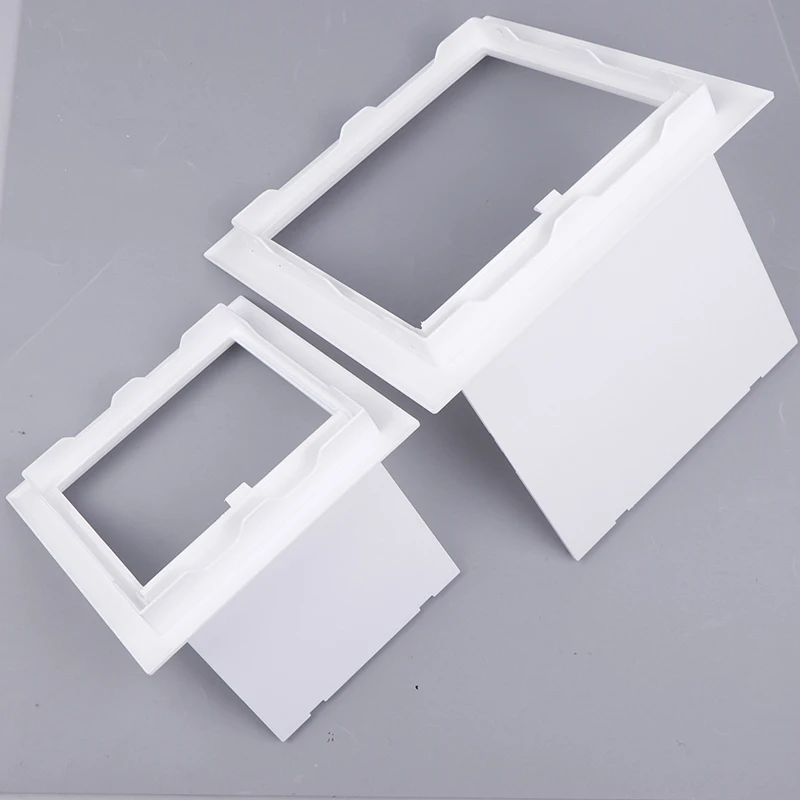 White PVC Access Door Universal Push Type Inspection Port Wall Ceiling Plastic Hatch Cover 1pc