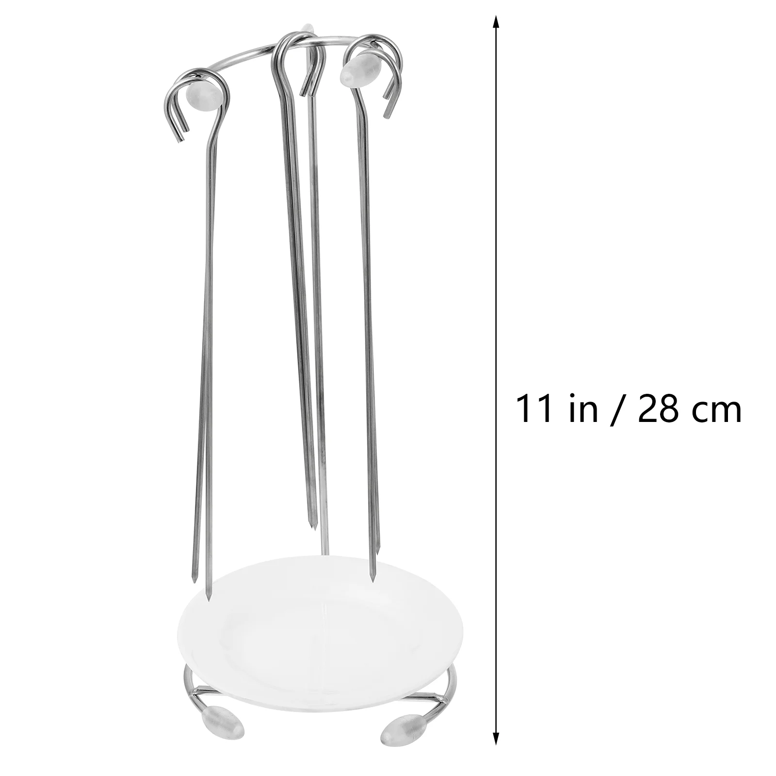 Cocktail Skewers for Drinks Roast Rack Grill Food Vegan Stainless Steel BBQ Hanging