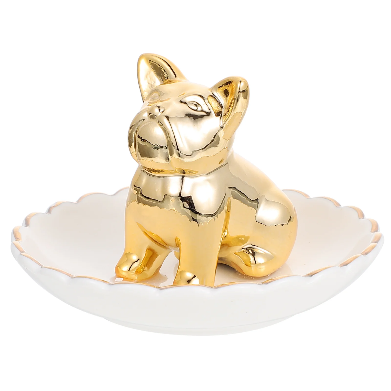 1Pcs Ceramic Jewelry Dish Plate Animal Design Jewelry Storage Display Tray for Table Entrance Stylish Trinket Tray