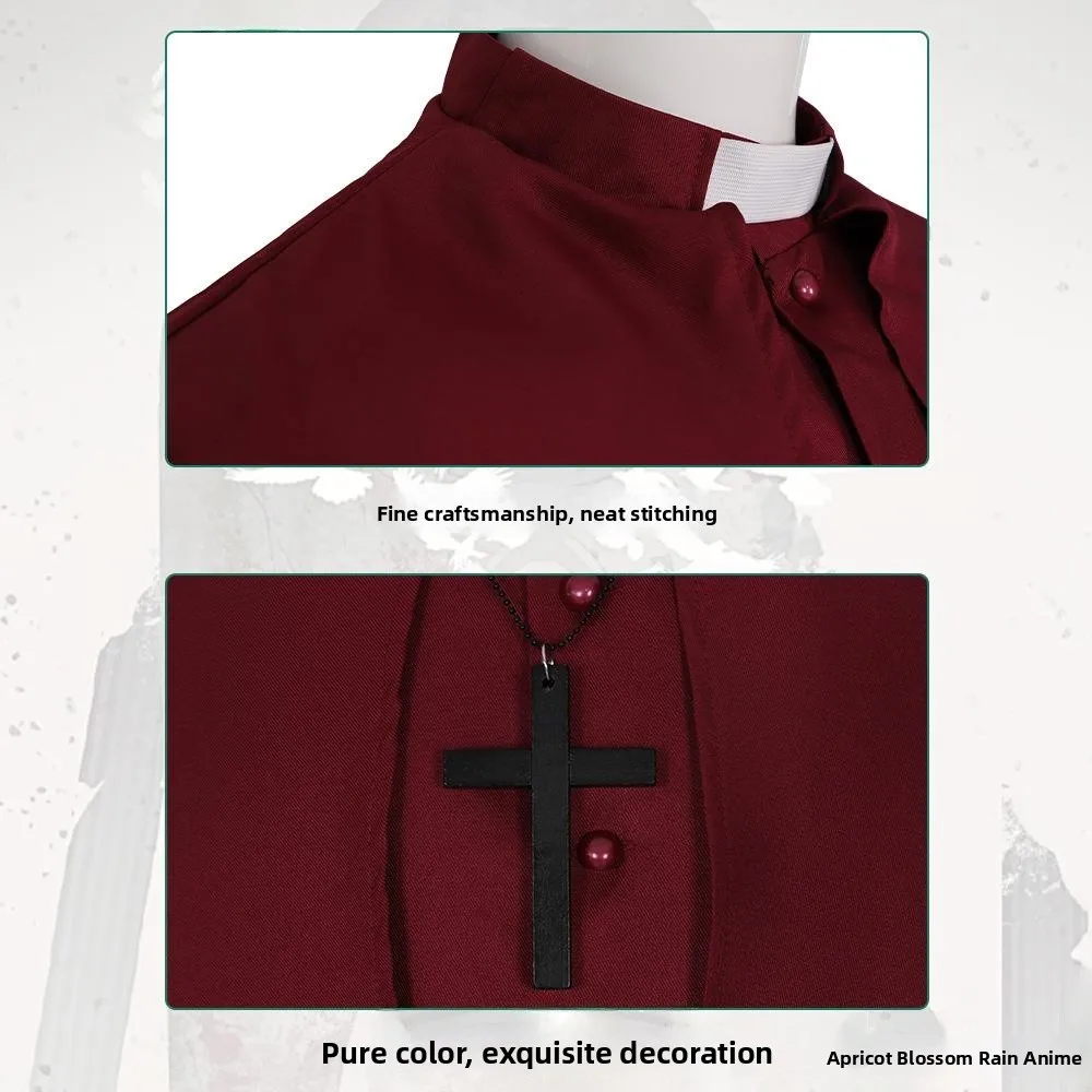 Disfraz de Halloween Reformado Sacerdote e Tiempos medievales Personaje Role-plang Transfronterizo Vintage Sle Ropa étnica para mujer